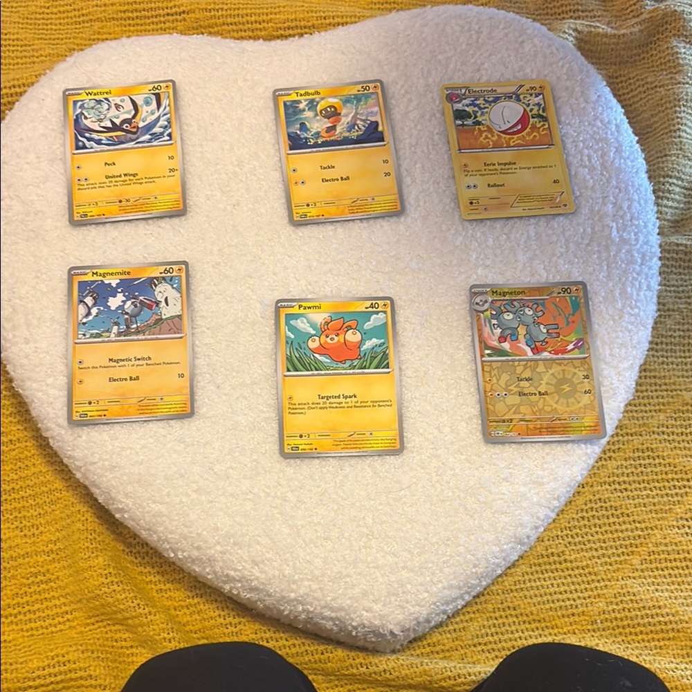 Pokemon Yellow and Blue Card Game Set